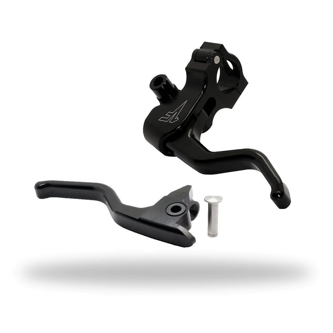1 FNGR Easier Pull Clutch + Brake Lever Combo | Black - 2008 - 13, 2021+ Touring/Bagger