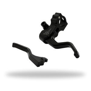 1 FNGR Easier Pull Clutch + Brake Lever Combo | Black - 2014+ Sportster
