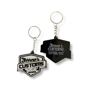 FARROWS BAR & SHIELD RUBBER KEY RING