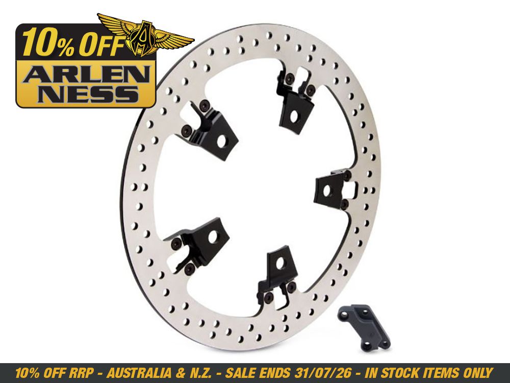 Arlen Ness 14in. Right Hand Front Big Brake Disc Rotor. Fits Touring 2014-2023. </P><P>